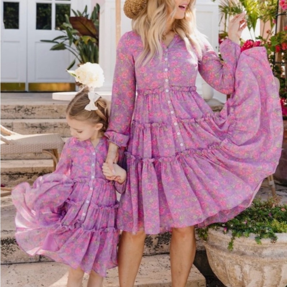 Ivy City Co Lydia Dress Purple